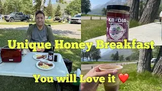 Unique KB & DIA Delicious Honey Breakfast | Sunny Day & Beautiful atmosphere | Blueberry Honey 😍