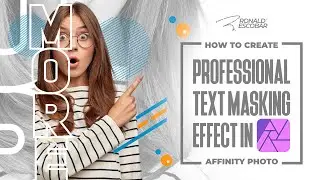 Affinity Photo | Enmascaramiento de texto | Text Masking