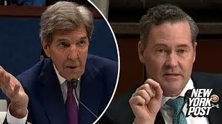 Climate Czar John Kerry's tense exchange with Rep. Michael Waltz on his jet use