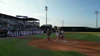 Jackson Rockabillys Opening Day lineups and remarks by owner Dennis Bastien, National Anthem by LoLo