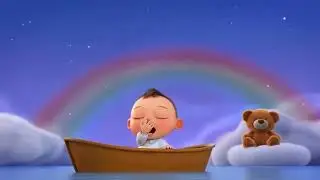 Row Row Row the Rainbow Boat | Magical Nursery Rhyme for Kids | Tiny Tunes & Tales Kv#kidsvideo