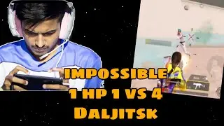🔥Impossible 1 vs 4 Clutch By IND Daljitsk 🔥|| @Daljitsk