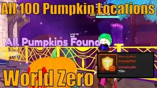 All 100 Pumpkin Locations in World Zero | ALL 10 WORLDS | Harvester Title