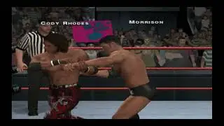 WWE Smackdown vs Raw 2010 - PS2 Gameplay - Cody Rhodes vs John Morrison