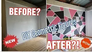 Extreme room makeover | DIY geometric feature wall | DIY room decor | Philippines | Room tour
