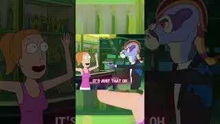 Rick and Morty Summer does a Die Hard #rickandmorty #fyp