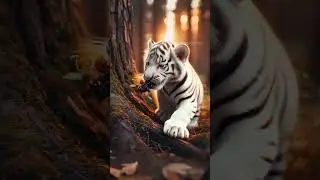 Kitten and White Tiger Cub #cat #story #animation