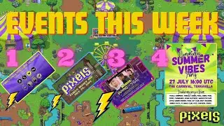 PIXELS︱⚡ EVENTS THIS WEEK︱2 SMALL + 1 BIG ENERGY PARTY︱MAJOR COMMUNITY GIVEAWAY