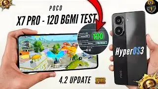 SMOOTH + 120 FPS 🔥 TEST IN POCO X7 PRO AFTER NEW UPDATE PUBG MOBILE 🤩