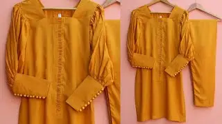 Cuff Sleeves design cutting stitching / How to make button cuff Sleeves / button cuff Sleeves design