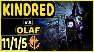 SKEANZ (KINDRED) vs OLAF - 11/1/5 KDA JUNGLE CHALLENGER GAMEPLAY - EUW