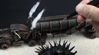 MAD MAX FURY ROAD - War Rig and Buzzard Chase Scene Diorama