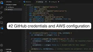 Create Render clone using Node.js and Pulumi #2 - GitHub credentials and AWS configuration