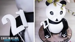 Birthday Panda Cake - Teddy Bear Cake - How to make [CAKESTODAY]