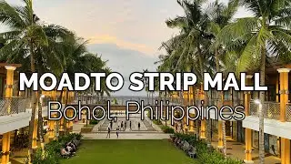 [4k] MOADTO STRIP MALL, FIRST MALL BUILT ACROSS THE BEACH, PANGLAO, BOHOL, PHILIPPINES| WALKING TOUR