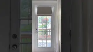 Layered the windows, found the perfect shade for the door, and now this room feels right ☺️.