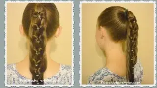 Kaleidoscope Loop, Pull-Through Ponytail Hairstyle