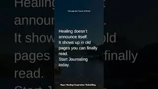 Healing In The Journal| Coping With Grief 💔 #grief #shorts #journaling