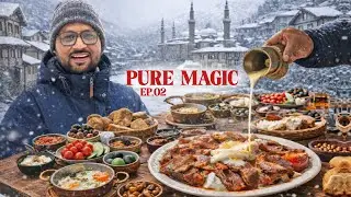 700 Year Old Village & The Best Iskender Kebab in Bursa! ❄️ (Snowfall Miracle)