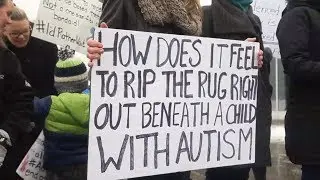 Demonstrations at Lisa MacLeod&rsquo;s office continue, as parents fight for autism funding