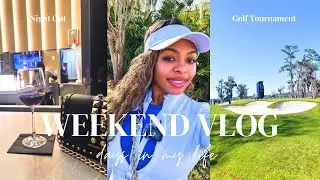 LUXURY WEEKEND VLOG | Celebrity Golf Tournament⛳️, Girls Night Out, Chit Chat🥂