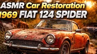 ASMR Car Restoration | 1969 Fiat 124 Spider Full Restoration