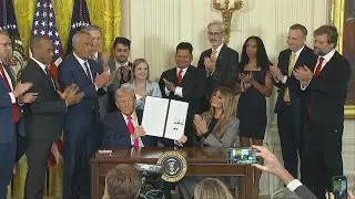 President Trump, First Lady Melania Trump sign foster care executive order