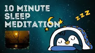 10 Minute Sleep Meditation | Gentle Voice & Ambient Nature Visuals for Deep Calm