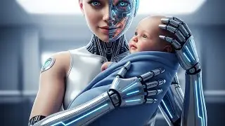 AI Robot Girl with Human Face Caring for Baby 🤖👶 | Future of Motherhood & Artificial Intelligence