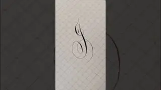Flourished J #calligraphy #calligraphymasters #copperplatecalligraphy #flourishing #flourish #art