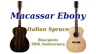 Macassar Ebony: Clear as a bell! @BourgeoisGuitarsLewiston #acousticguitar #guitar