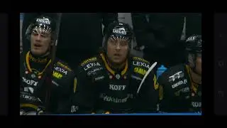 Katsoja hypp&auml;&auml; kent&auml;lle K&auml;rppien maalin j&auml;lkeen
