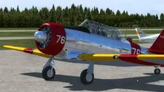 P3D v3.2 Dynamic Reflections Off vs On (A2A T-6 Texan)