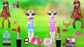 talking tom billu & billa dulha dulhan bridal makeup💄👄👰&zwj;♂️💅 comedy video #1