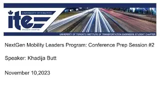 UT-ITE Seminar - Khadija butt