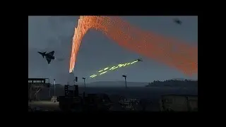 Fighter Jet Dodging Bullets - Surface-to-Air Missile - Military Simulation - ArmA 3