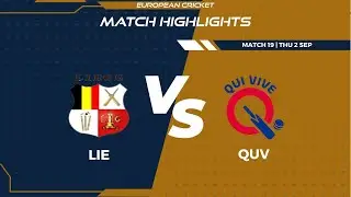 Match 19 - LIE vs QUV |Highlights | FanCode ECS Netherlands Day 4 | Capelle 2021 | ECS21.718