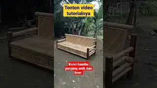 IDE KREATIF ||kursi bambu panjang unik dan kren #shorts #kursi