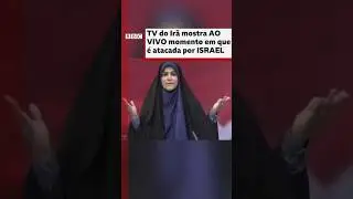 Momento de ataque de Israel &agrave; TV estatal do Ir&atilde; &eacute; mostrado ao vivo #bbcnewsbrasil