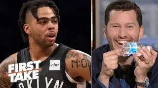 Will Cain laughs at D'Angelo Russell&rsquo;s attempt to hide contraband | First Take