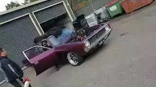 PSI Screw Blown Hemi VJ Valiant street car first start up