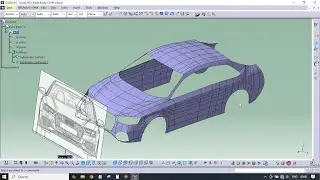 Audi RS3- Class-A surface modeling tutorial using catia v5, imagine and shape workbench