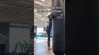 Roundhouse Kick - Control vs Power - #martialarts #taekwondo #kickboxing #mma #karate