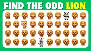 Find the ODD one out — Animals Edition 🐵🐶🦁🐱 | Animal Emoji Quiz Challenge
