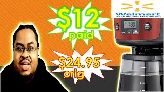 WALMART BUY BEST COFFEE MAKER FOR $12 REVIEW