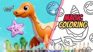 Bringing Plesiosaur to Life! 🌊🦕 | Learn Colors for Kids