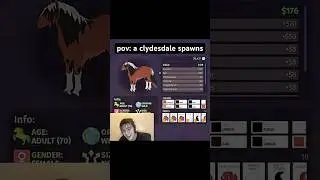 when a clydesdale spawns in Horse Life &mdash; #horseliferoblox #horselife #fyp #funny #roblox