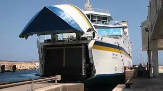 Malta - Gozo ferry berthing at Cirkewa