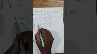 Differentiation - Quotient rule 