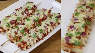 New snacks Recipe/quick snack Recipe/ Instant Snacks Recipe/Cheese pasta Sticks/Pizza pasta sticks